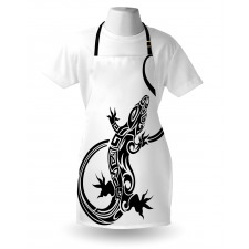 Lizard Silhouette Design Apron