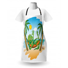 Tropical Holiday Palm Tree Apron