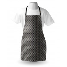 Geometric Striped Design Apron