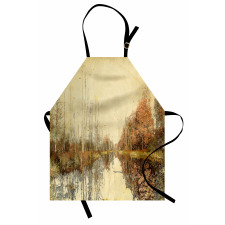 Colorful Fallen Leaves Apron