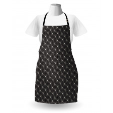 Thin Stripes Zig Zag Shapes Apron