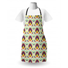 Colorful Stripe and Triangle Apron