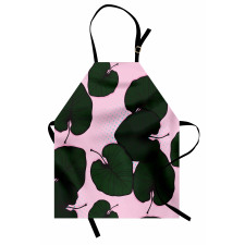 Tropical Foliage on Pink Apron