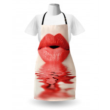 Female Blowing Kisses Apron