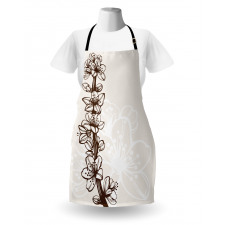 Hand Drawn Petals Apron