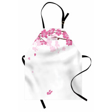 Falling Flower Motif Apron