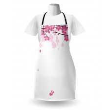 Falling Flower Motif Apron