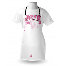 Falling Flower Motif Apron