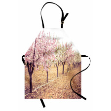 Pastel Idyllic Motif Apron