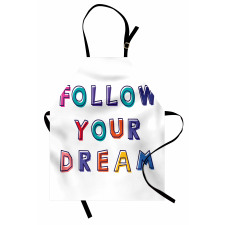 Motivational Phrase Rainbow Apron