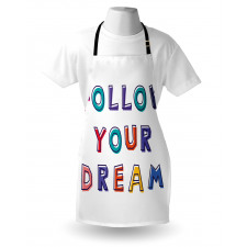 Motivational Phrase Rainbow Apron