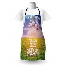 Green Field with Open Sky Apron