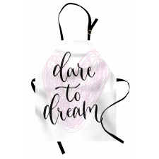 Dare to Dream Words Hearts Apron