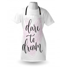 Dare to Dream Words Hearts Apron