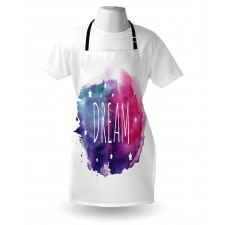 Words with Stars Watercolors Apron