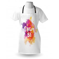 Modern Dream Big Calligraphy Apron