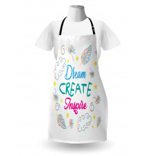 Dream Create Inspire Leaves Apron