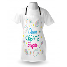 Dream Create Inspire Leaves Apron