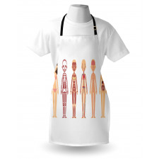 Female Body Anatomy Chart Apron