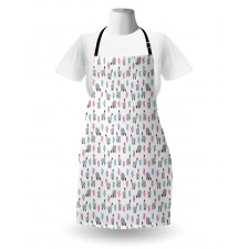 Llamas and Colorful Cacti Apron