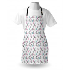 Llamas and Colorful Cacti Apron