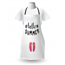 Hello Flip Flops Seashell Apron