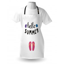 Hello Flip Flops Seashell Apron