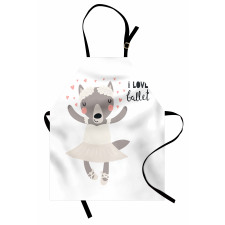 Ballerina Wolf in a Tutu Apron