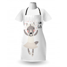 Ballerina Wolf in a Tutu Apron