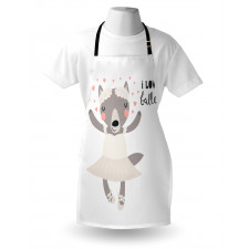 Ballerina Wolf in a Tutu Apron