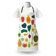 Plant Fruit Vegetable Slogan Apron