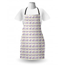 Purple Smiling Cactus Faces Apron