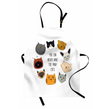 Wording Love Whiskers Happy Apron