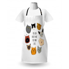 Wording Love Whiskers Happy Apron