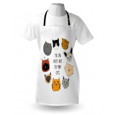 Wording Love Whiskers Happy Apron