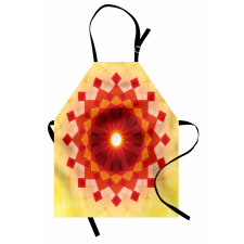 Fluorescent Rays Squares Apron