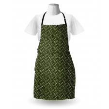 Cactus with Flower and Skull Apron