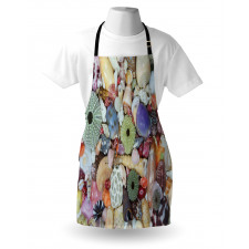 Closeup Colorful Big Little Apron