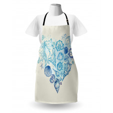 Coastal Design Grunge Heart Apron