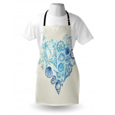 Coastal Design Grunge Heart Apron