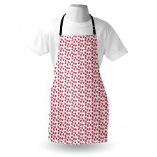 Simplistic Red Berry Pattern Apron