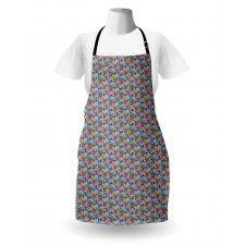 Retro Leaves and Plants Art Apron