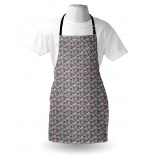 Retro Leaves and Plants Art Apron