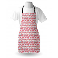 Folk Dala Horse with Flowers Apron