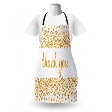 Yellow Tone Dots Cursive Apron