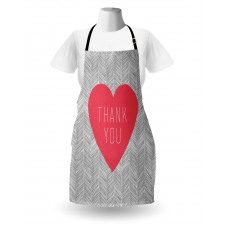 Centered Big Heart Love Apron