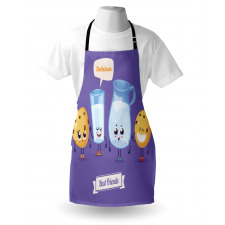 Milk in a Glass Jar Texting Apron