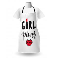 Lipstick in Text Design Apron