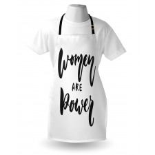 Funky Text Calligraphy Apron