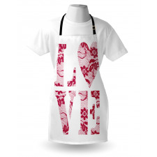 Word Love Vintage Apron